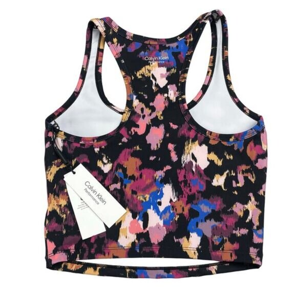 NWT CALVIN KLEIN Performance Stretch Active Printed Top Sz XS - Picture 4 of 5